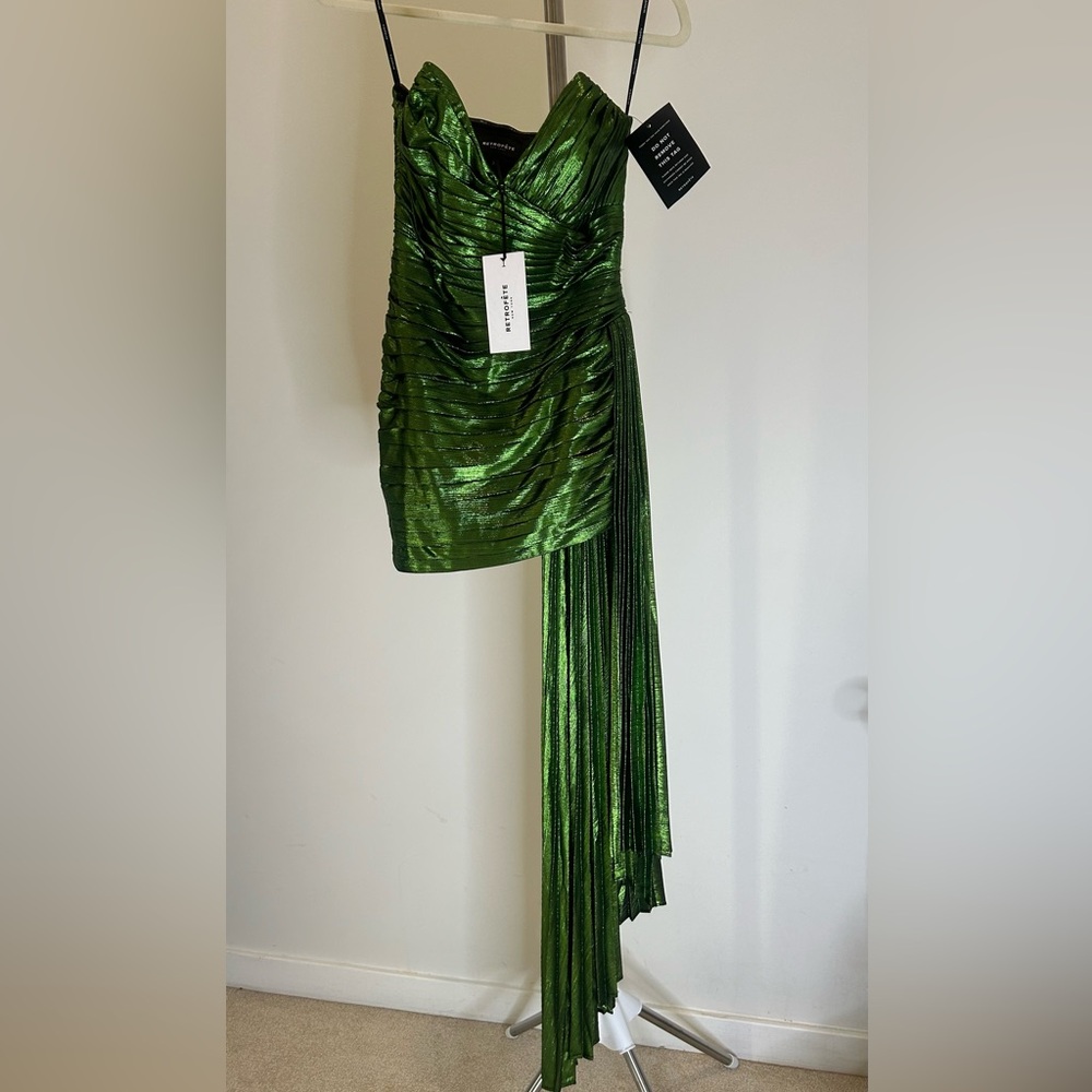 Retrofete Daniele Dress, XS & Small, Lime metallic